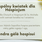 Akcja ,,Wspólny kwiatek dla Hospicjum”/ Akcija „Bendra gėlė hospisui”